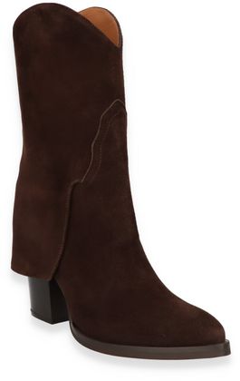 Phillip Hardy Damen-Western Boots aus Leder 107202000001 (Dunkelbraun)