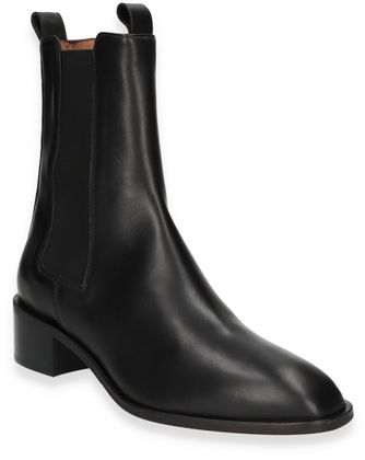 Phillip Hardy Damen-Chelsea Boots aus Leder 105001000033 (Schwarz)