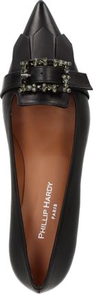 Phillip Hardy Damen-Pumps aus Leder 120001000005 (Schwarz)