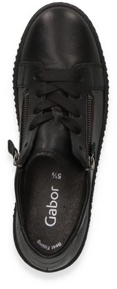 Gabor Damen-Schnürschuhe mit Wechselfußbett 101001000023 (Schwarz)