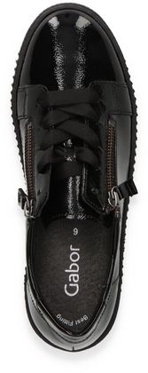 Gabor Damen-Schnürschuhe mit Wechselfußbett 101003000004 (Schwarz)