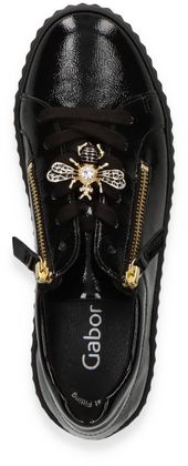 Gabor Damen-Schnürschuhe mit Wechselfußbett 101003000003 (Schwarz)