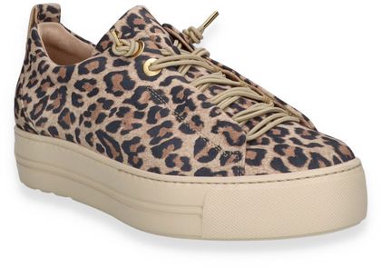 Gabor Damen-Schnürschuhe mit Teddyfell 101302000045 (Beige)