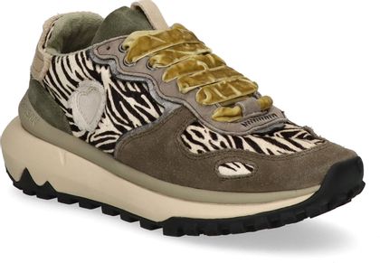 Satorisan Damen-Schnürschuhe 101482000011 (Oliv/Bunt)