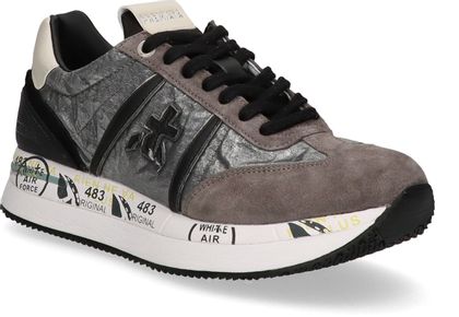 Premiata CONNY Damen-Schnürschuhe 101402000007 (Grau)