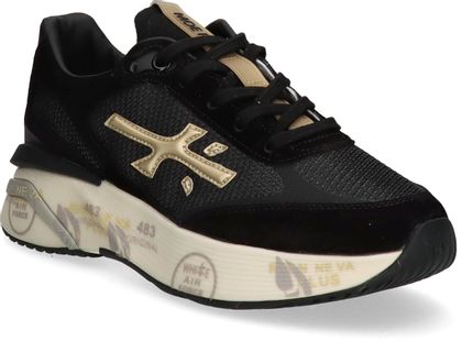 Premiata MOERUND Damen-Schnürschuhe 101002000015 (Schwarz)