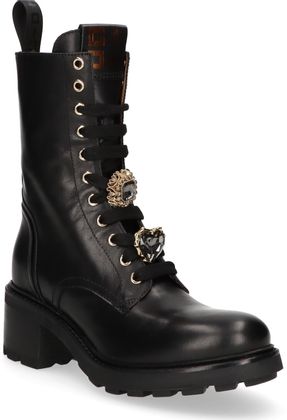 Giove Damen-Boots aus Leder 106001000068 (Schwarz)