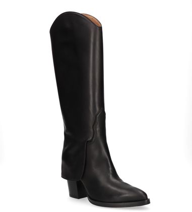 Phillip Hardy Damen-Western Boots aus Leder 107001000021 (Schwarz)