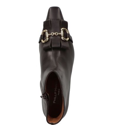 Phillip Hardy Damen-Stiefeletten aus Leder 106221000001 (Dunkelbraun)