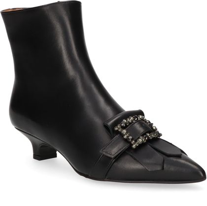 Phillip Hardy Damen-Stiefeletten aus Leder 106001000058 (Schwarz)