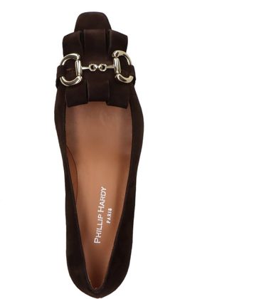 Phillip Hardy Damen-Pumps aus Leder 120202000002 (Dunkelbraun)