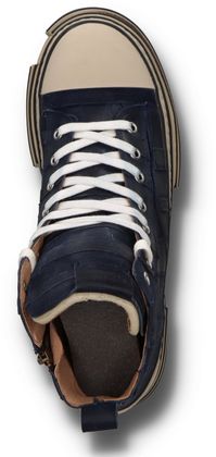 Rebecca White Herren-Sneaker aus Leder 244102000027 (Dunkelblau)