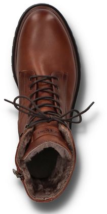 Giorgio 1958 Herren-Schnürboots aus Leder mit Lammfell 291221000014 (Braun)