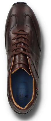 Giorgio 1958 Herren-Sneaker aus Leder mit Wechselfußbett 244201000008 (Dunkelbraun)