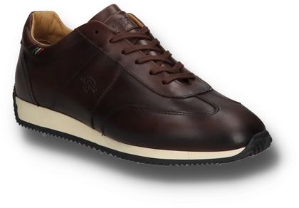 Giorgio 1958 Herren-Sneaker aus Leder mit Wechselfußbett 244201000008 (Dunkelbraun)