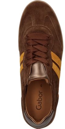Gabor Damen-Schnürschuhe aus Leder 101222000011 (Mittelbraun)
