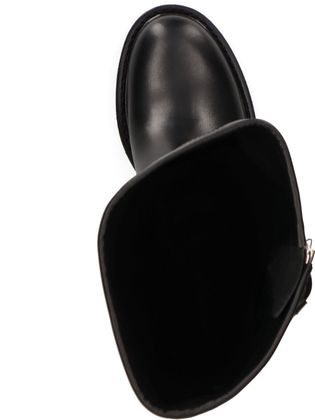 Konstantin Starke Damen-Biker Boots 102001000091 aus Leder (Schwarz)