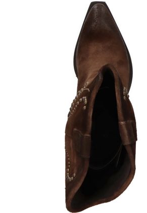 Konstantin Starke Damen-Western Boots 107202000004 aus Leder (Dunkelbraun)