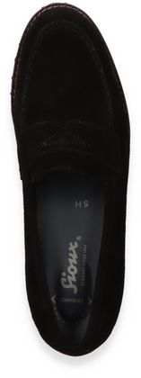 Sioux MEREDITH Damen-Slipper aus Leder 100002000012 (Schwarz)