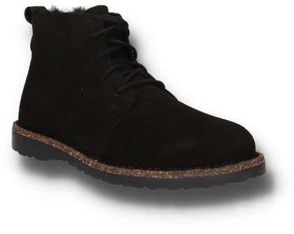 Birkenstock UPPSALA Damen-Boots mit Lammfell 192002000030 (Schwarz)