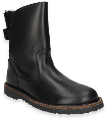 Birkenstock Damen-Boots mit Lammfell 192001000021 (Schwarz)