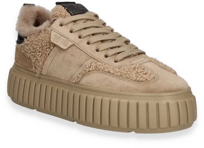 Kennel & Schmenger Damen-Sneaker mit Teddyfell 193302000008 mit Warmfutter (Beige)