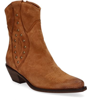 Eddie Rodriguez Damen-Western Boots aus Leder 107222000100 (Braun)