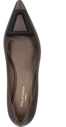 Phillip Hardy Damen-Pumps aus Leder 121221000000 (Braun)
