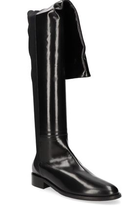 Konstantin Starke Damen-Overknees aus Leder 196001000003 (Schwarz)