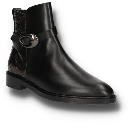 Pertini Damen-Stiefeletten aus Leder 105001000038 (Schwarz)