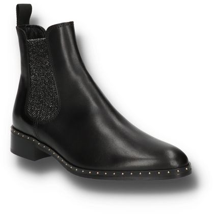 Pertini Damen-Chelsea Boots aus Leder 105001000039 (Schwarz)