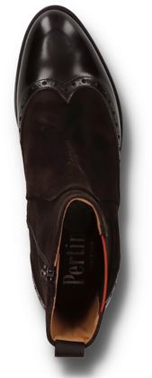 Pertini Damen-Stiefeletten aus Leder 105201000013 (Dunkelbraun)