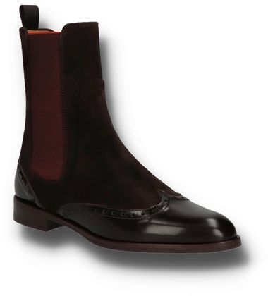 Pertini Damen-Stiefeletten aus Leder 105201000013 (Dunkelbraun)