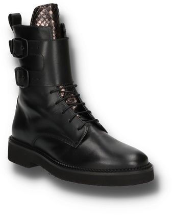 Pertini Damen-Boots aus Leder 102001000086 (Schwarz)
