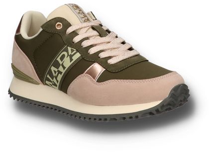 Napapijri Damen-Schnürschuhe 101692000001 (Oliv/Rosa)