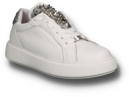Apepazza Damen-Schnürschuhe mit Glitzer 101701000104 (Weiß/Silber)