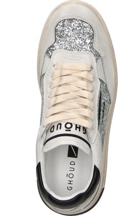 Ghoud TWEENER LOW Damen-Schnürschuhe 101781000044 (Weiß/Silber)