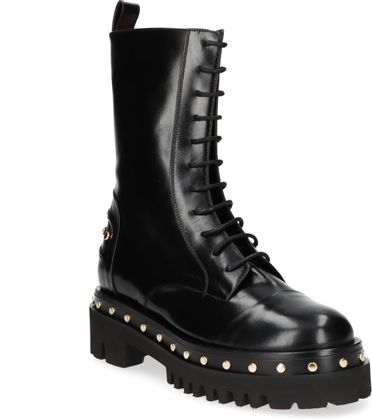 Trumans Damen-Boots 102001000062 aus Leder (Schwarz)