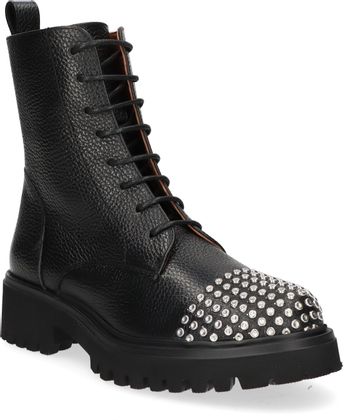 Konstantin Starke Damen-Boots aus Leder 102001000127 (Schwarz)