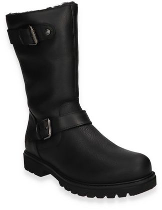 Panama Jack FERGIE Damen-Stiefel mit Lammfell 192001000025 (Schwarz)
