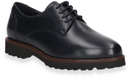 Sioux Damen-Schnürschuhe mit Wechselfußbett 101101000002 (Dunkelblau)