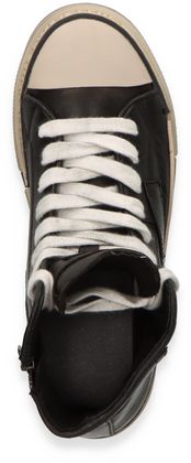 Rebecca White Damen-Schnürschuhe aus Leder 102001000082 (Schwarz)