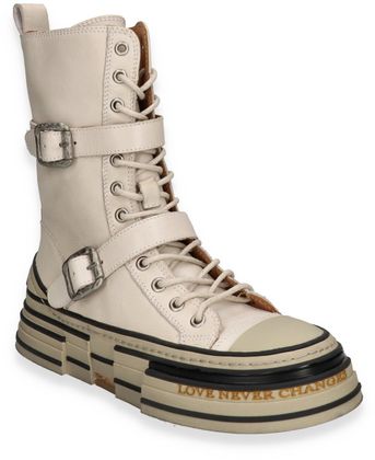 Rebecca White Damen-Boots aus Leder 102301000004 (Beige)