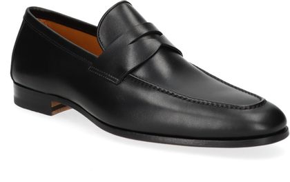 Magnanni DELOS Herren-Slipper aus Leder 221001000014 (Schwarz)