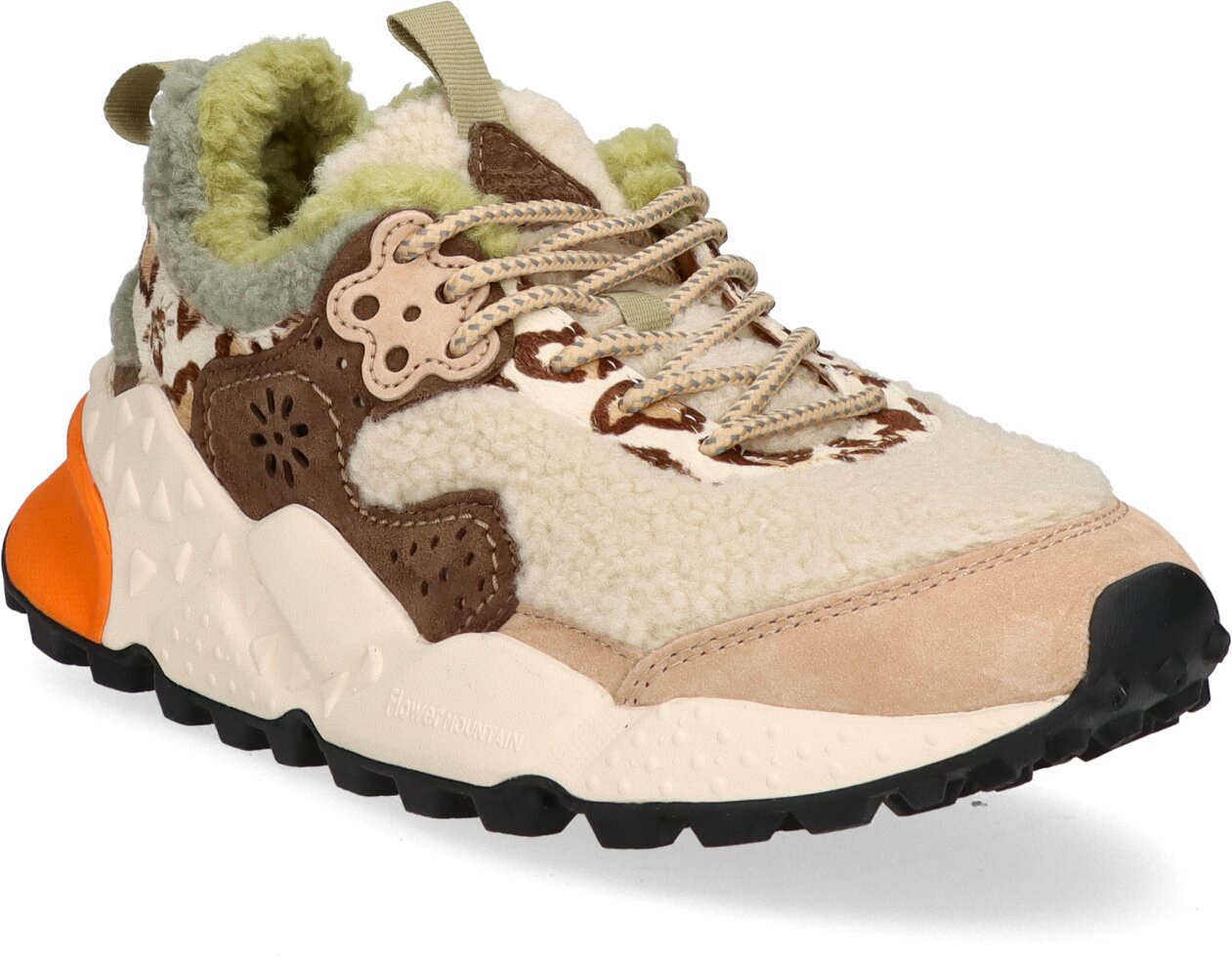 Flower Mountain KOTETSU Damen-Schnürschuhe mit Teddyfell 193386000000 (Beige) Bild 01