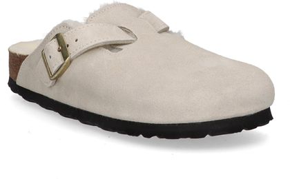 Birkenstock BOSTON Damen-Pantoletten 420302000001 (Beige)