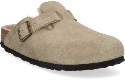 Birkenstock BOSTON VL SHEARLING Damen-Hausschuhe 420302000004 (Beige)