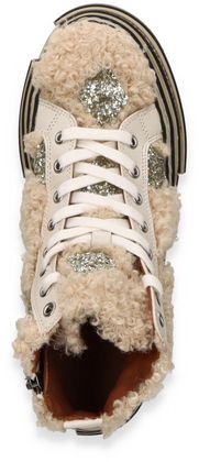 Rebecca White Damen-Sneaker mit Teddyfell 102386000000 (Beige)
