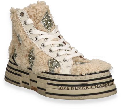 Rebecca White Damen-Sneaker mit Teddyfell 102386000000 (Beige)