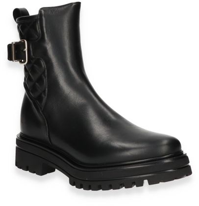 Shirley Mae Damen-Boots 102001000089 aus Leder (Schwarz)